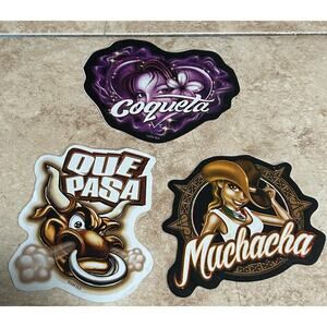 Y2K Vending Machine Chicano Y2K Vintage Stickers Lot Bundle Viva Mexico